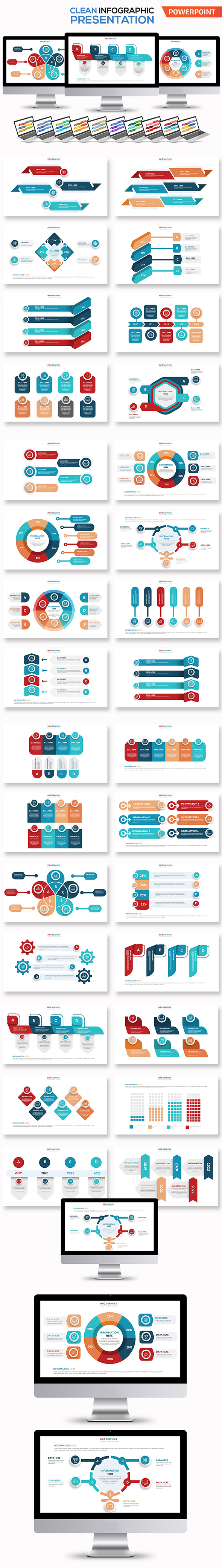 Clean Infographics Powerpoint