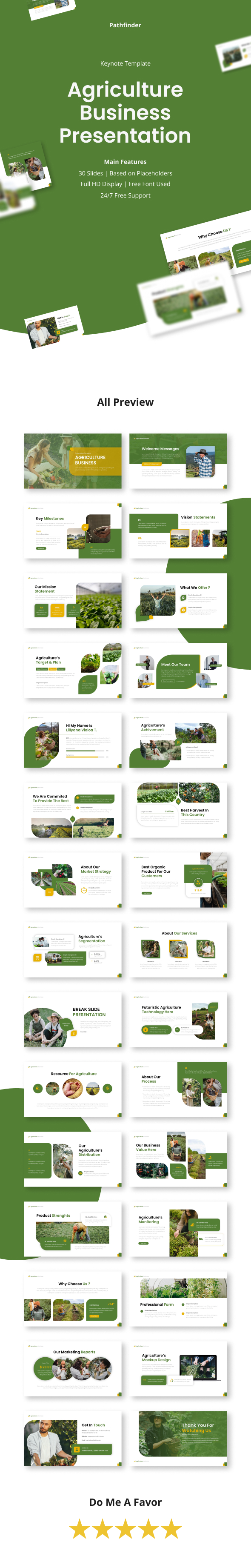 Agriculture Business Keynote Presentation Template