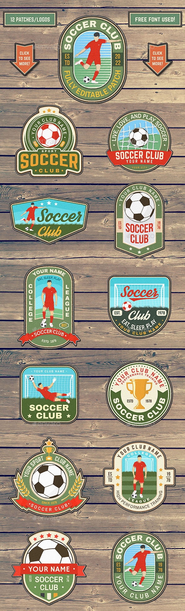 Soccer club Patches/Logos