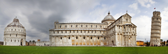 Leaning Tower of Pisa, Cathedral and Duomo - Stock Photo - Images