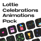 Lottie Celebratory Animations Pack - VideoHive Item for Sale