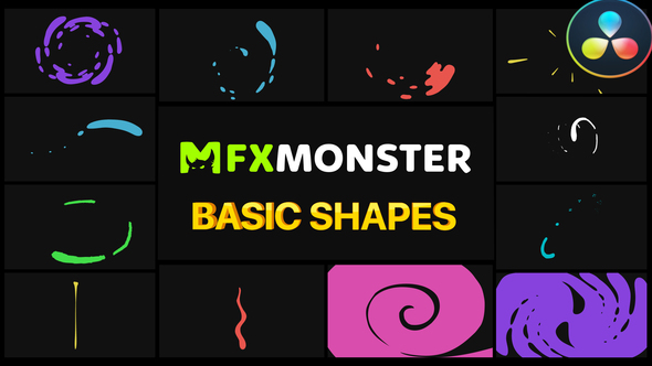 Basic Shapes Pack | DaVinci Resolve