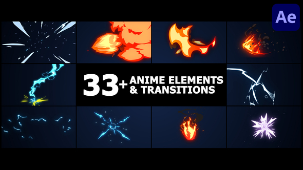 Anime Elements And Transitions | After Effects