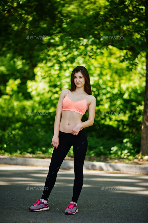 Fitness sport girl in sportswear - Stock Photo - Images