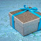 Gift box with blue ribbon - PhotoDune Item for Sale