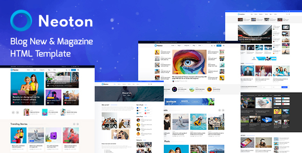 Exceptional Neoton - Blog News & Magazine HTML Template