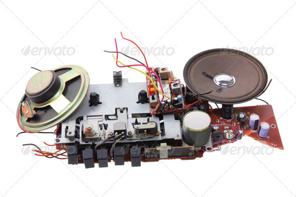 Broken Radio Cassette Player - Stock Photo - Images