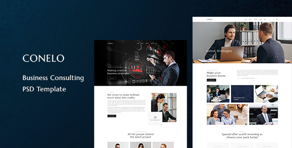 Conelo - Business Consulting PSD Template