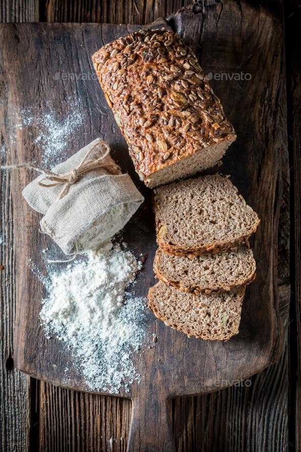 Sack of outlet bread flour