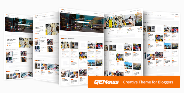 Qenews - Creative WordPress Theme for Bloggers