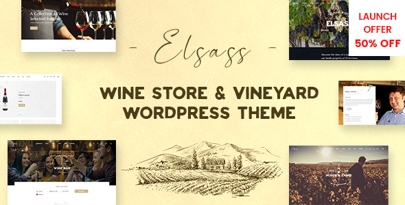 Elsass – Wine Shop and Vineyard WordPress Theme