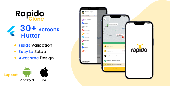 Bike and Auto booking flutter template