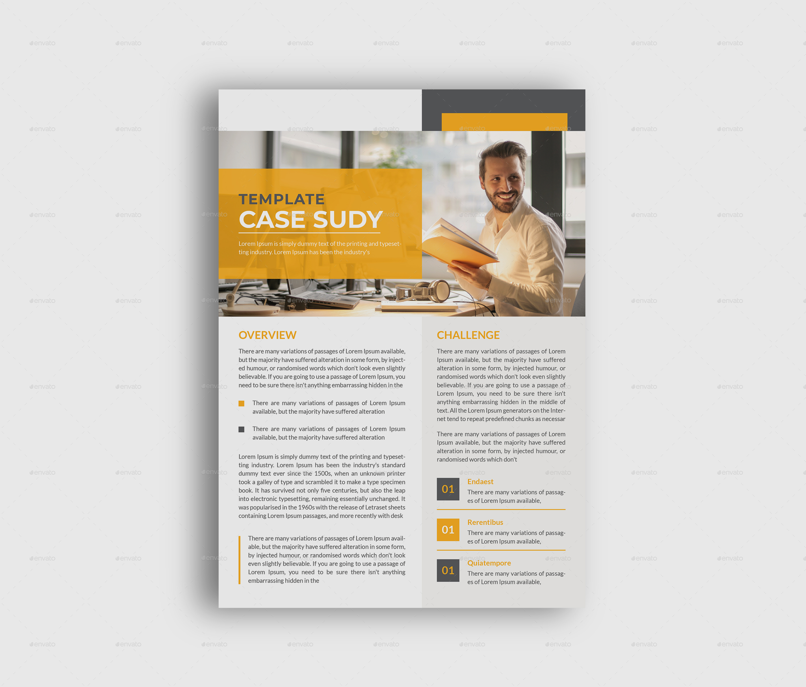 case study template portfolio