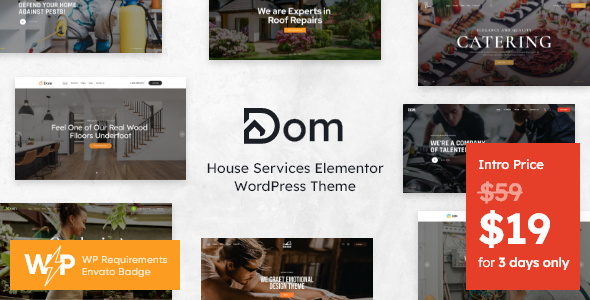 Dom - House Services Elementor WordPress Theme