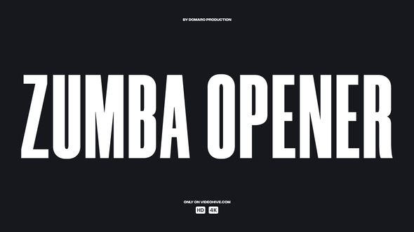 Zumba Opener Product Promo template preview