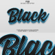 Black 3d Editable Text Effect Style