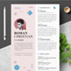 Creative Resume Template for Word UI