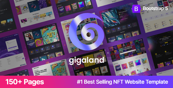 Gigaland NFT Marketplace Website Template