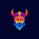 Cruel Viking Gradient Colorful Logo Template