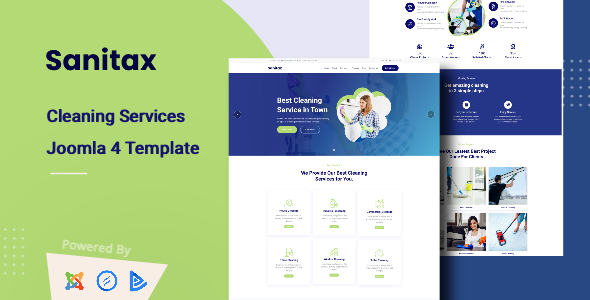 Sanitax - Cleaning Services Joomla 4 Template