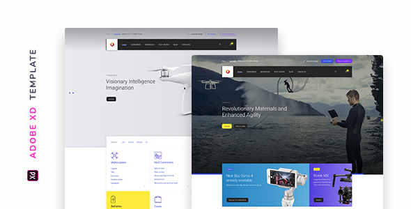 Bzzz - Gadgets eCommerce Template for XD