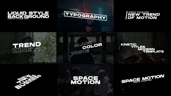 Kinetic Titles | After Effects Titles template preview