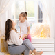 Mom and daughter moments spend time together at home - PhotoDune Item for Sale