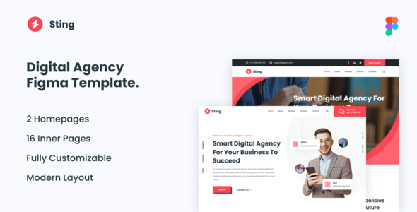 Sting - Digital Agency Figma Template