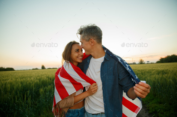 4th of July. USA independence day celebrating with national American flag - Stock Photo - Images