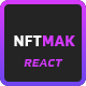 NFTMAK - NFT Marketplace React JS Template