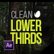 Clean Lower Thirds for After Effects - VideoHive Item for Sale