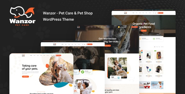 Wanzor - Pet Care Shop WordPress Theme