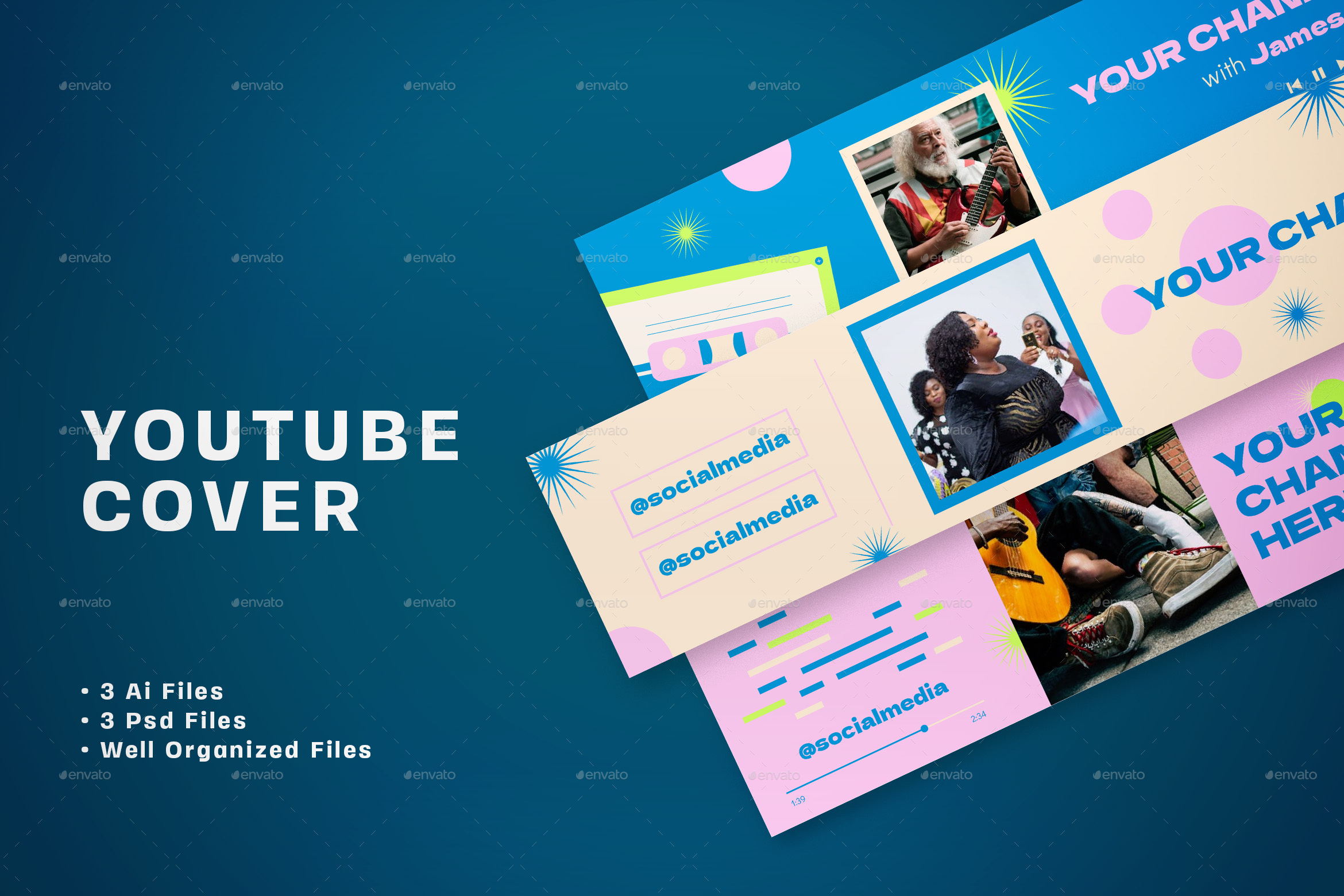 Music Youtube Cover,  Elements GraphicRiver