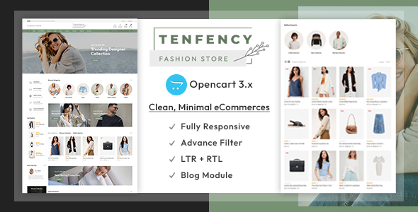 Tenfency – The Fashion Store Responsive Opencart 3.x Theme