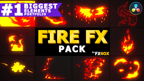 2D FX Fire Elements | DaVinci Resolve