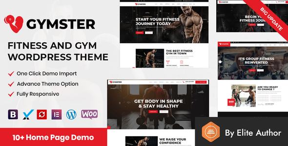 Gymster  - Fitness and Gym WordPress Theme