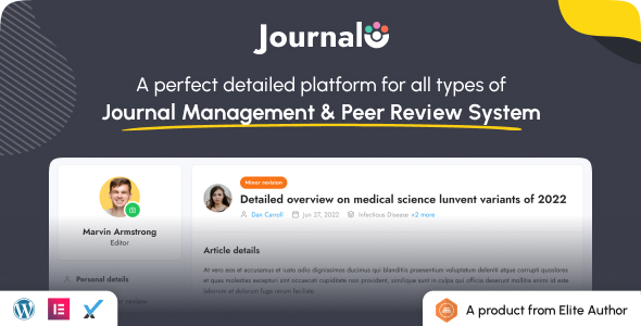 Journalo - Journal Research Publication and Peer Review System