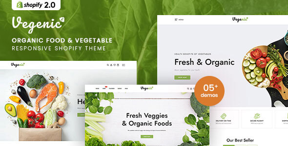 Vegenic – Organic Food Responsive Shopify Theme