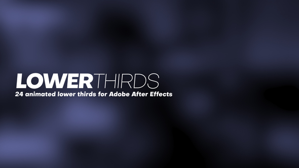 24 Lower Thirds for After Effects