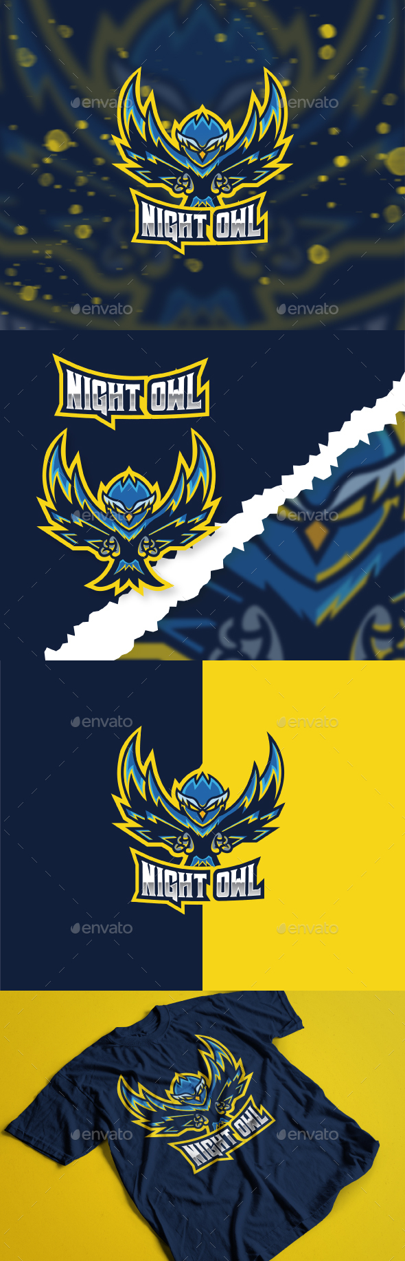 Owl E-Sport logo ~ Gaming Logo