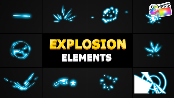 Cartoon Explosion Elements | FCPX