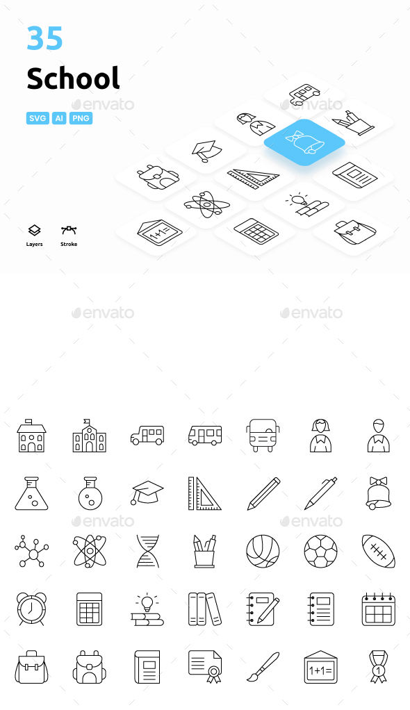 School - Icons Pack