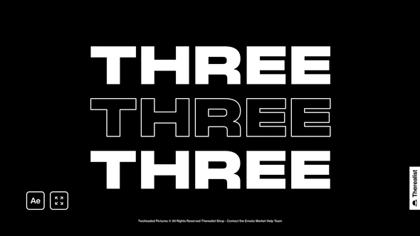 Typography Video Displays template preview