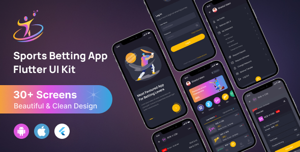 Sports Betting Flutter App UI Kit