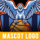 Eagle basketball mascot logo design