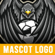 Eagle occer mascot logo design