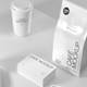 White Coffee Packaging Mockup