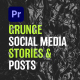 Grunge Social Media Stories &amp; Posts - VideoHive Item for Sale