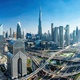Burj Khalifa in Dubai downtown business skyscrapers highrise architecture. - PhotoDune Item for Sale