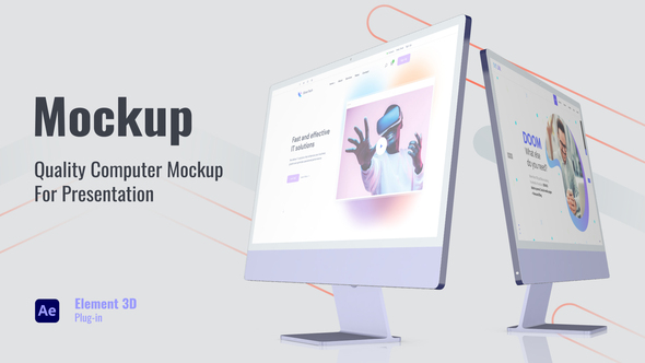 Web Promo Desktop Mockup